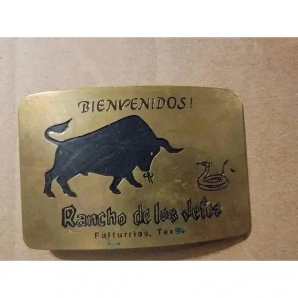 RANCHO DE LOS JEFES BELT BUCKLE - Picture 1 of 4